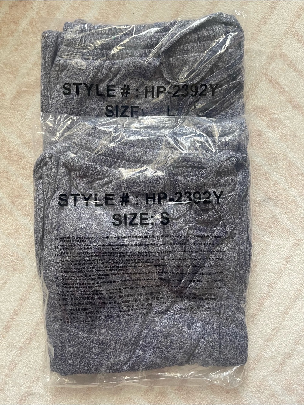 Zenana Hacci Melange Lounge Joggers – Navy 💙 - Picture 3 of 4